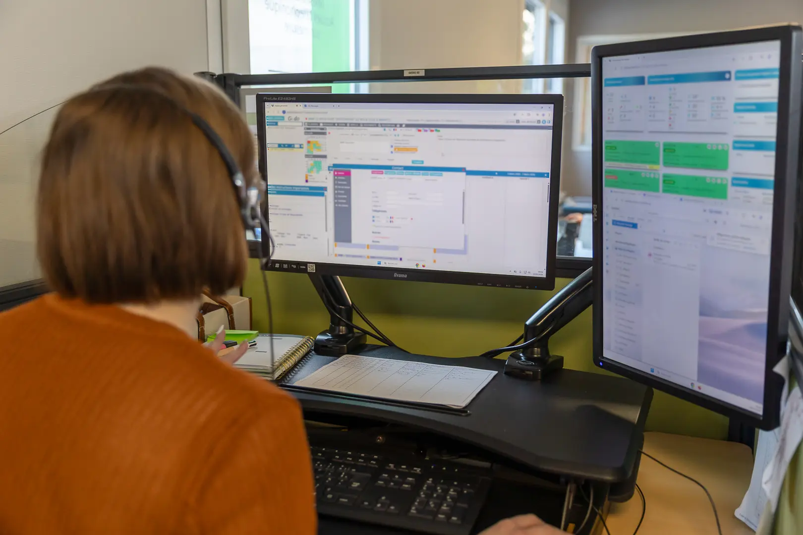fiche message téléphonique détaillée entreprise appel client