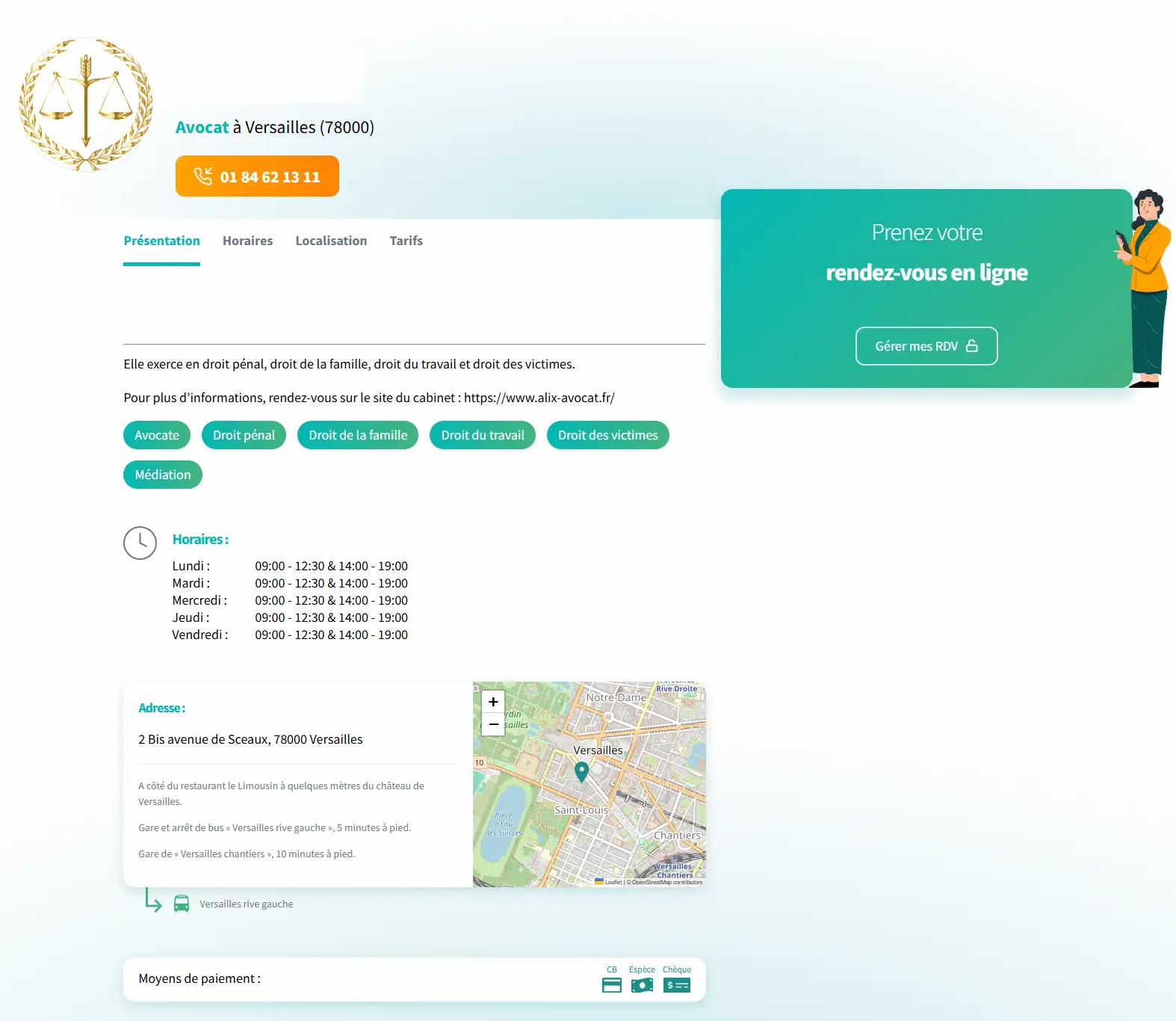 prise de rdv en ligne